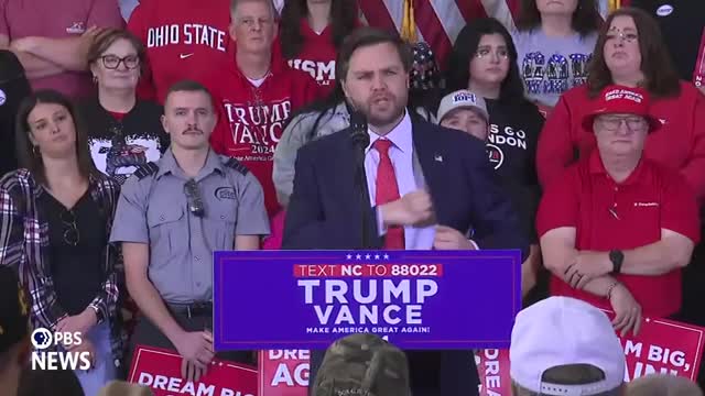 Trump vows to restore prosperity and fire Kamala Harris