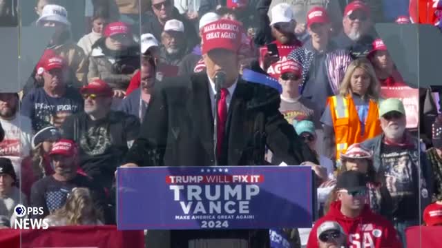 Trump vows to restore American prosperity and security