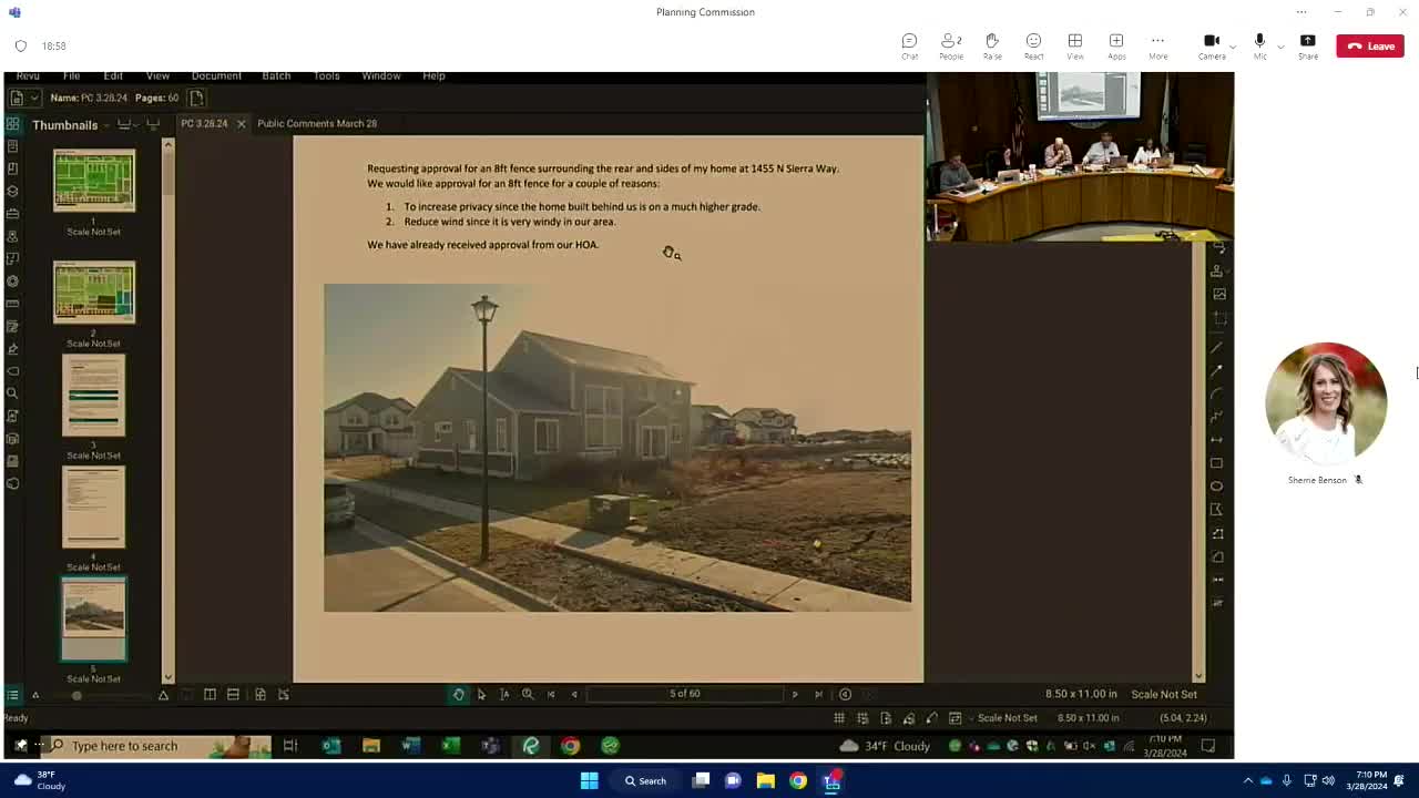 Planning Commission Debates Controversial 8 Foot Fence Proposal