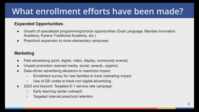 School district launches aggressive campaign to boost enrollment