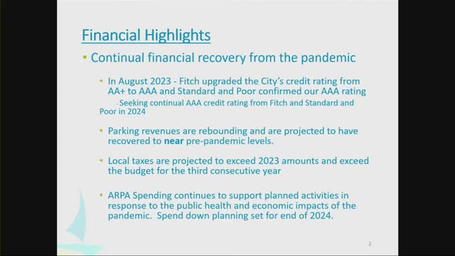 City finances rebound with record tax projections