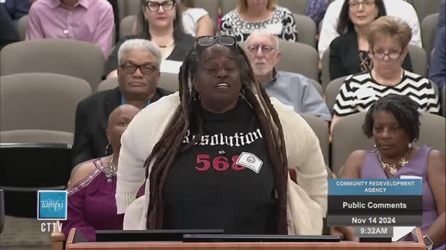 Community leader demands action for East Tampa's struggles
