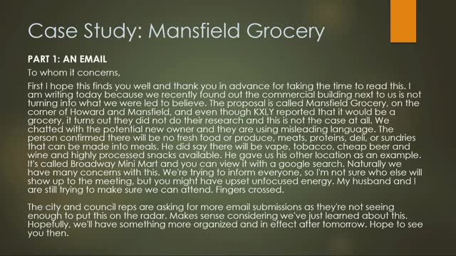 Residents alarmed by misleading grocery store proposal