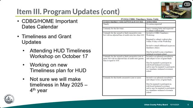 HUD deadlines threaten millions in community funding