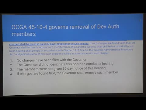 Legal Battle Erupts Over Development Authority Removals