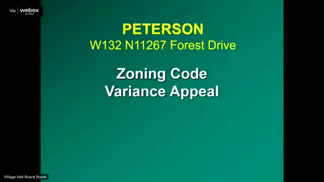Village Board Considers Controversial Variance Appeal