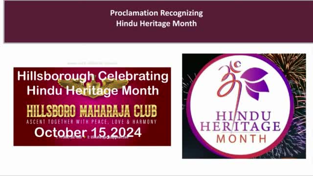 Hillsborough celebrates inaugural Hindu Heritage Month with community events