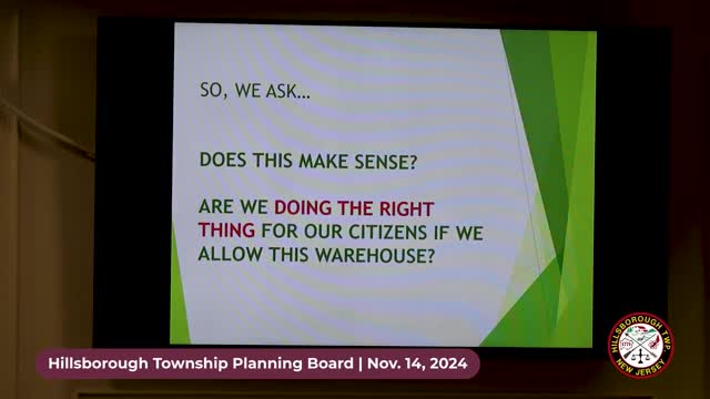 Community leader urges denial of controversial warehouse project