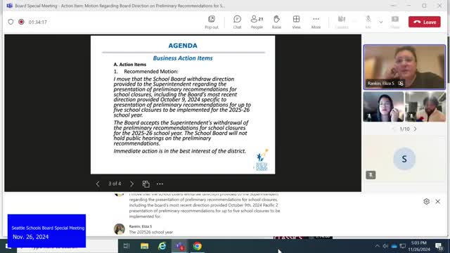 School board halts closure plans for upcoming school year