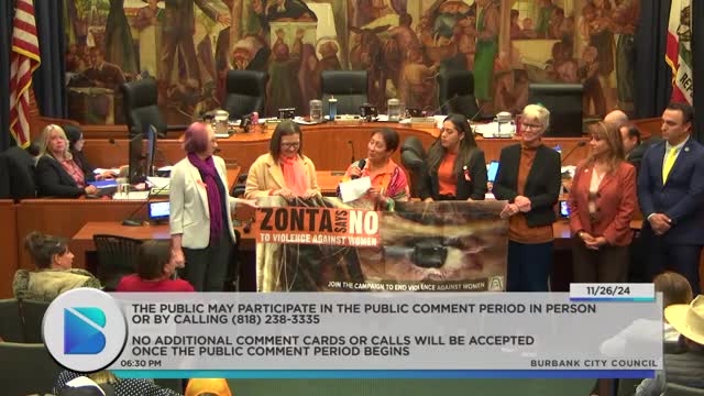 Burbank launches campaign to combat gender based violence
