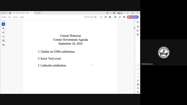 County plans grand celebration for 250th anniversary