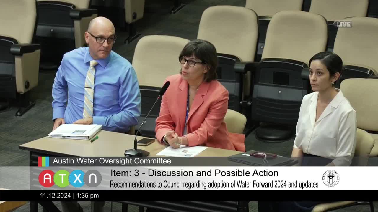 City unveils ambitious 100 year water resource plan