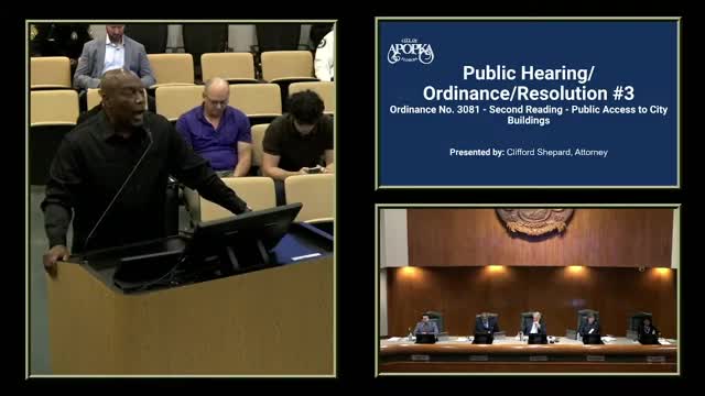 Apopka residents demand accountability after city hall lockdown and leadership criticism