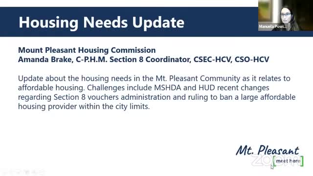 Mount Pleasant Housing Commission faces critical shortage of affordable housing options