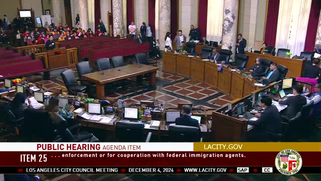 Los Angeles community advocates push for sanctuary ordinance amid immigration enforcement fears