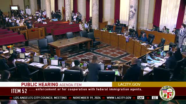 Los Angeles City Council urged to pass sanctuary ordinance to protect immigrant communities