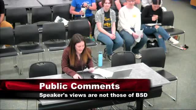 Brookings High School students protest budget cuts displacing over 200 classmates and classes