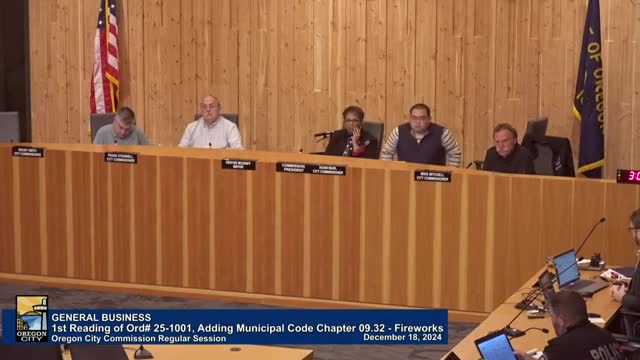Oregon City Commission considers temporary fireworks ban amid extreme fire risk concerns