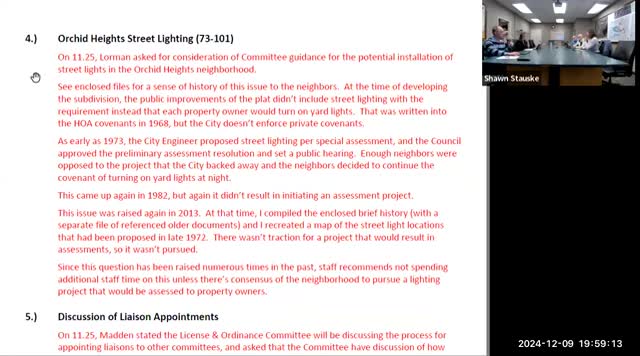 Orchid Heights residents push for street lighting amid safety concerns and dark conditions