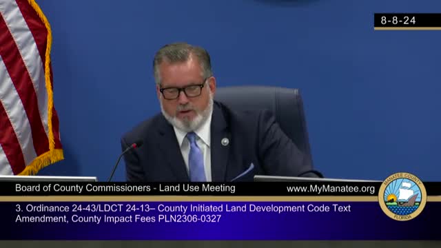Manatee County officials clash over urgent impact fee increases amid construction halt concerns