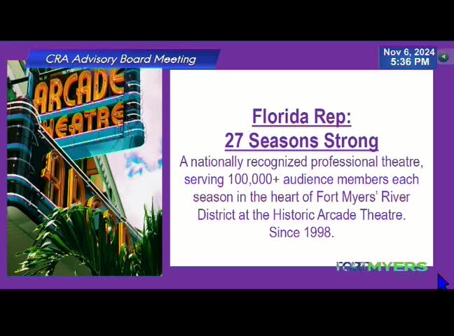 Florida Repertory Theater impacts 14000 youth while generating $5 million for local economy