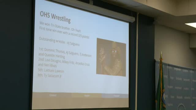 Oregon wrestling team wins Tri State title with record points and AJ named outstanding middleweight