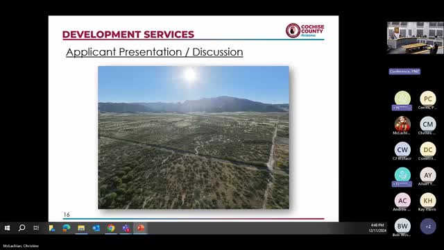 Cochise residents oppose RV park proposal citing safety and community concerns