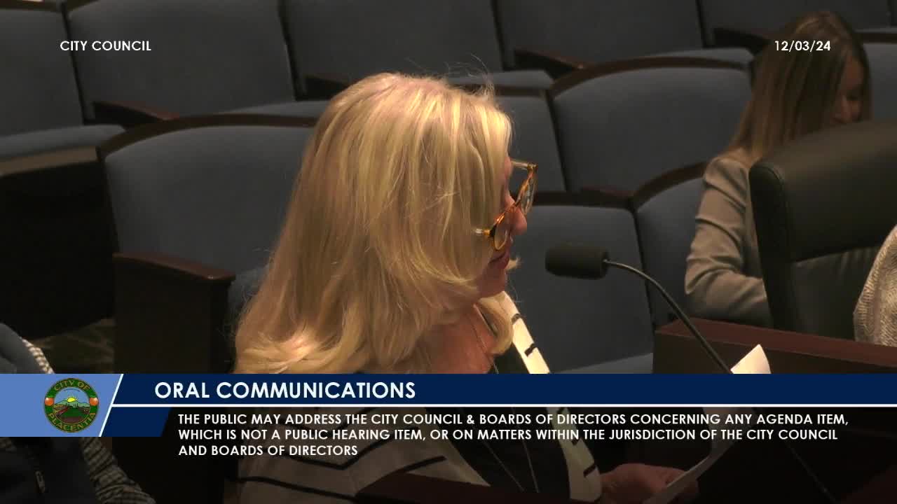 Placentia residents demand respectful leadership after council member's disrespectful behavior