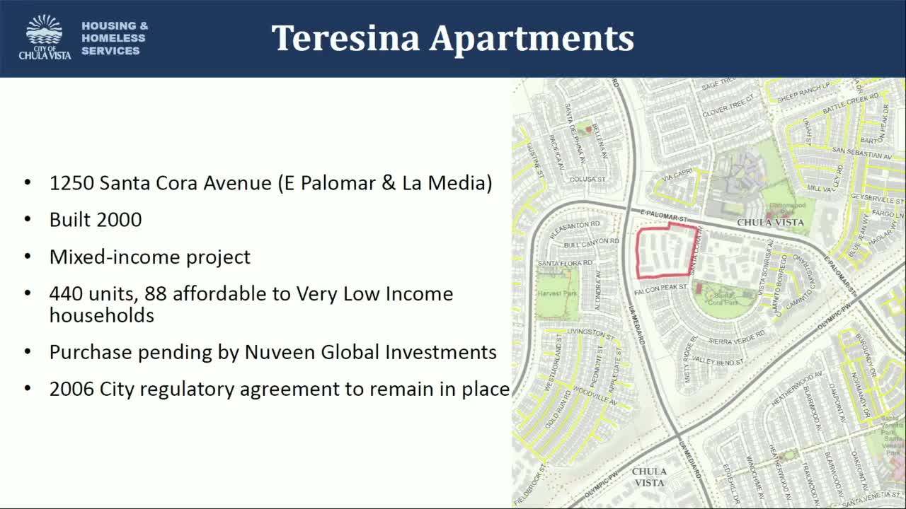 Chula Vista approves $75M bond plan for Terresiana Apartments amid community concerns