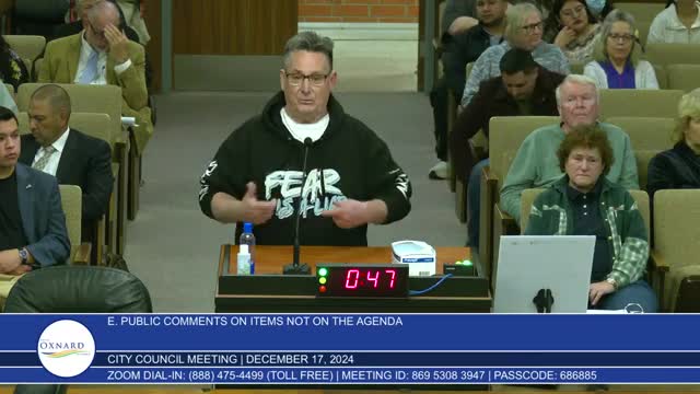 Oxnard residents demand action on crime and homelessness at city council meeting