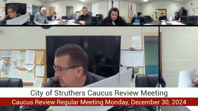 Struthers council reviews amended 2024 budget, hears transfers to police and fire pensions