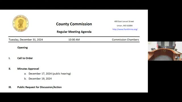 Franklin County commissioners approve reappointments, vendor name change, procurement and liquor licenses