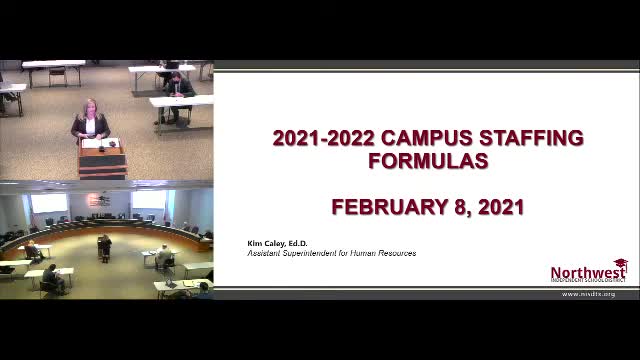 Northwest ISD discusses staffing-matrix changes; district projects roughly $1 million in elementary fine-arts savings