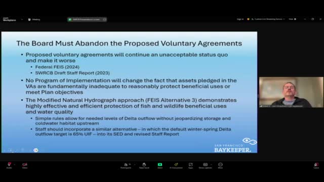 California Water Board faces backlash over controversial voluntary agreements for Bay Delta Plan