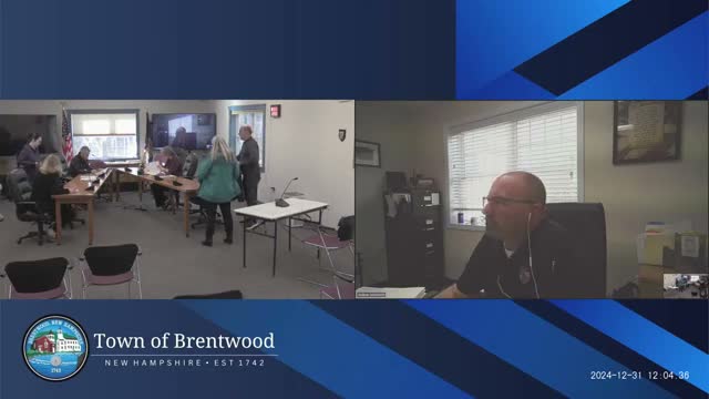 Brentwood Select Board approves consent agenda, votes to enter nonpublic session on hiring