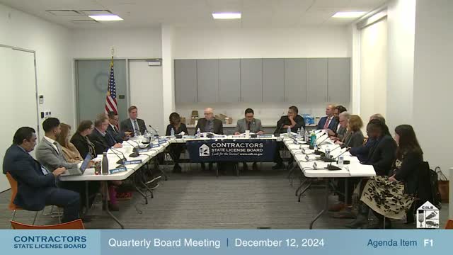 CSLB conceptually approves supplemental solar disclosure, to coordinate with PUC