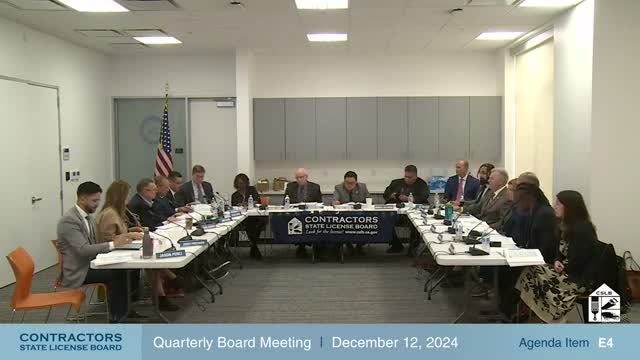 CSLB advances multiple 2025 legislative items, including progress-payment penalties and enforcement minimums