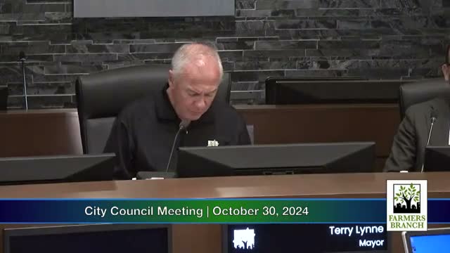 Farmers Branch council holds closed session on city manager goals; no action taken