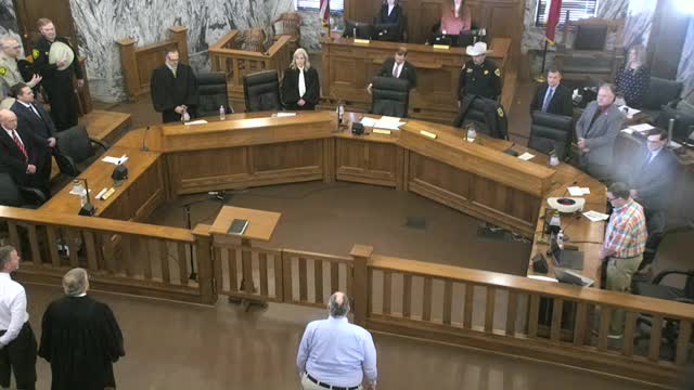 Johnson County holds public swearing-in for judges, sheriff and county officers