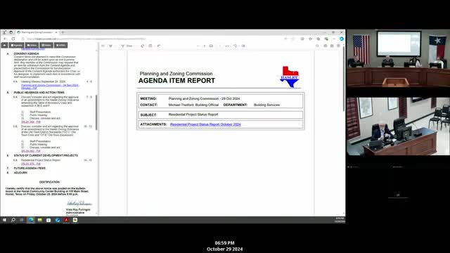 Commission hears updates; Quick Trip plat and GracePointe site plan moved to next meeting