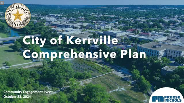Kerrville launches public engagement to update comprehensive plan