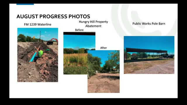 Sewer loan closed; city staff flag recurring water-line leaks and recommend targeted replacements