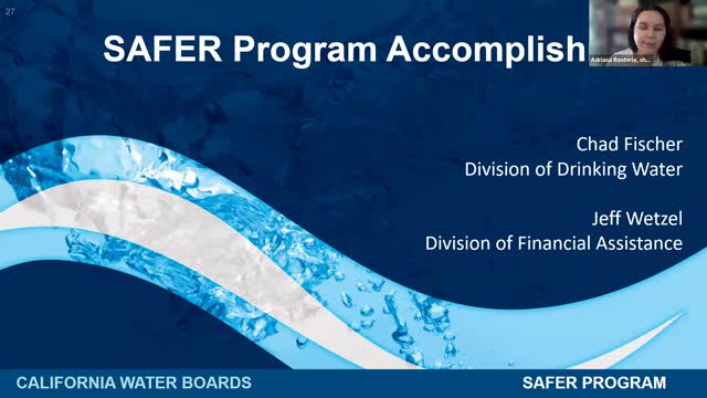 SAFER program reports progress on 2019 failing systems, project phases and fund expenditure plan