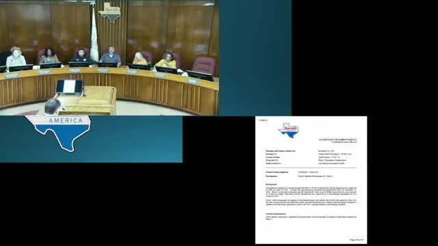 Planning commission accepts public improvements for Creekside phases 5 and 6