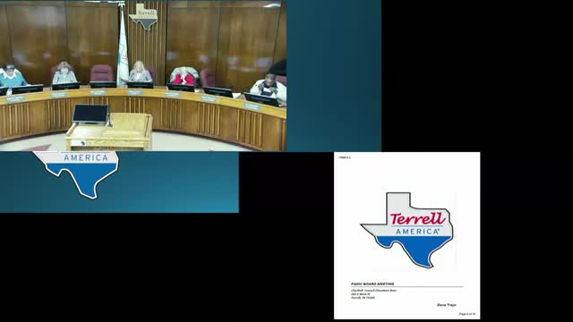 Terrell parks update: signage fabrication done, tennis-court schedule and irrigation bids pending