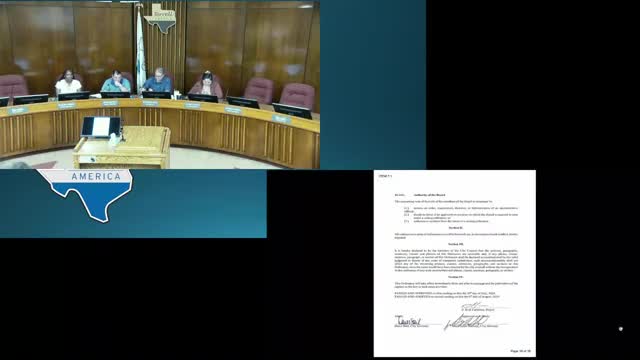 Terrell ZBA discusses ordinance on board attendance; vice-chair nomination tabled