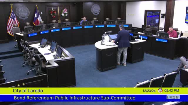 Laredo subcommittee rejects $30 million addition to bond referendum for street paving