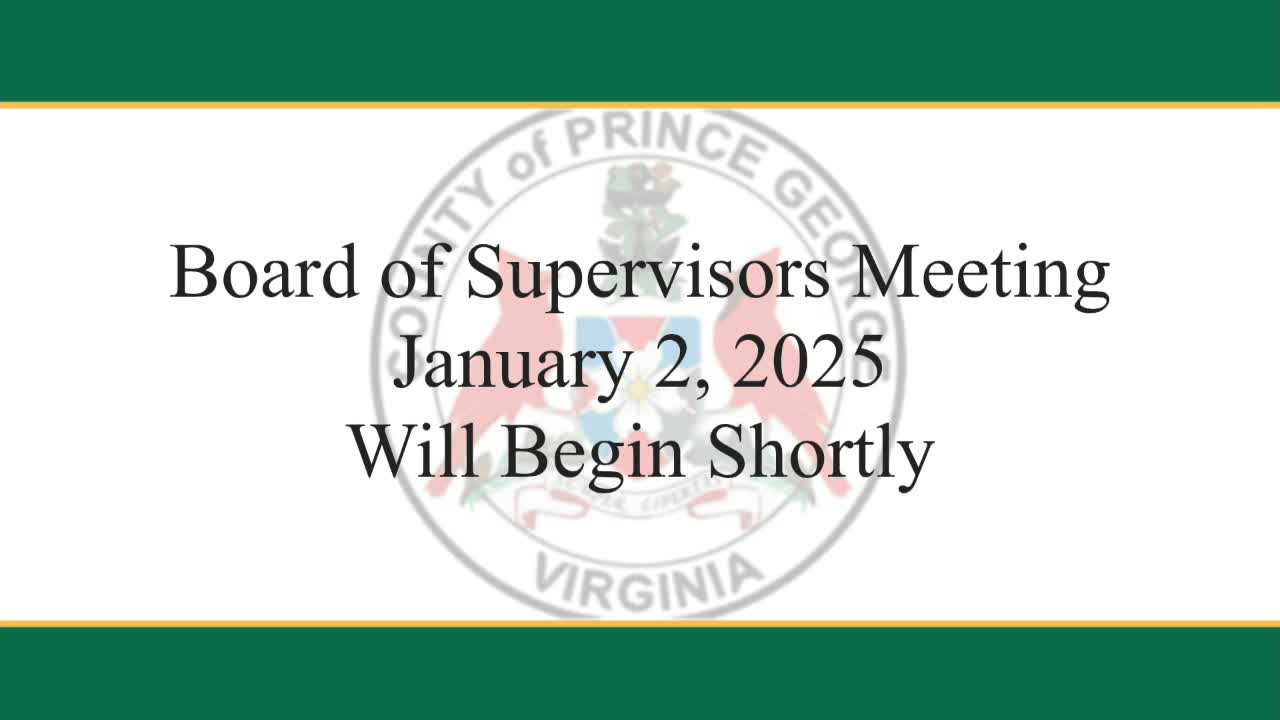 Prince George County Board elects chair, adopts 2025 bylaws and meeting schedule, approves regional appointments