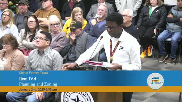 Planning commission approves multiple Forney site plans and replats; see votes at a glance