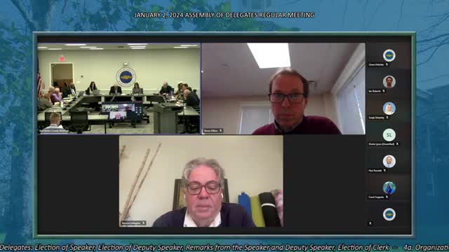 Assembly elects Potash speaker, Gessen deputy; Fletcher named clerk; calendar approved